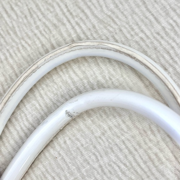 Tory Burch White Laser-Cut Tote with Zip Pouch Set - Picture 6 of 6